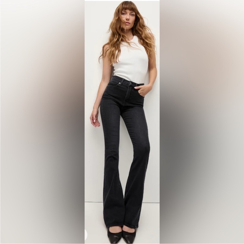 NWT Express Bell Bottom Flare Black Jeans